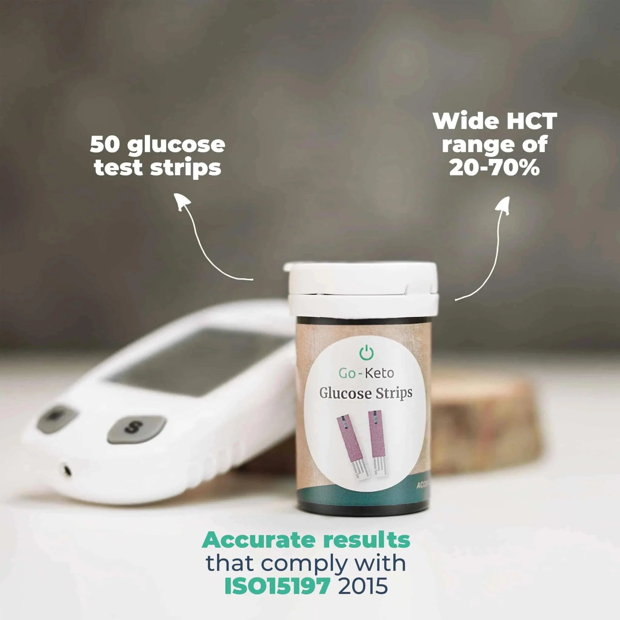 Go-Keto Glucose Test Strips (50 pcs) – product overview