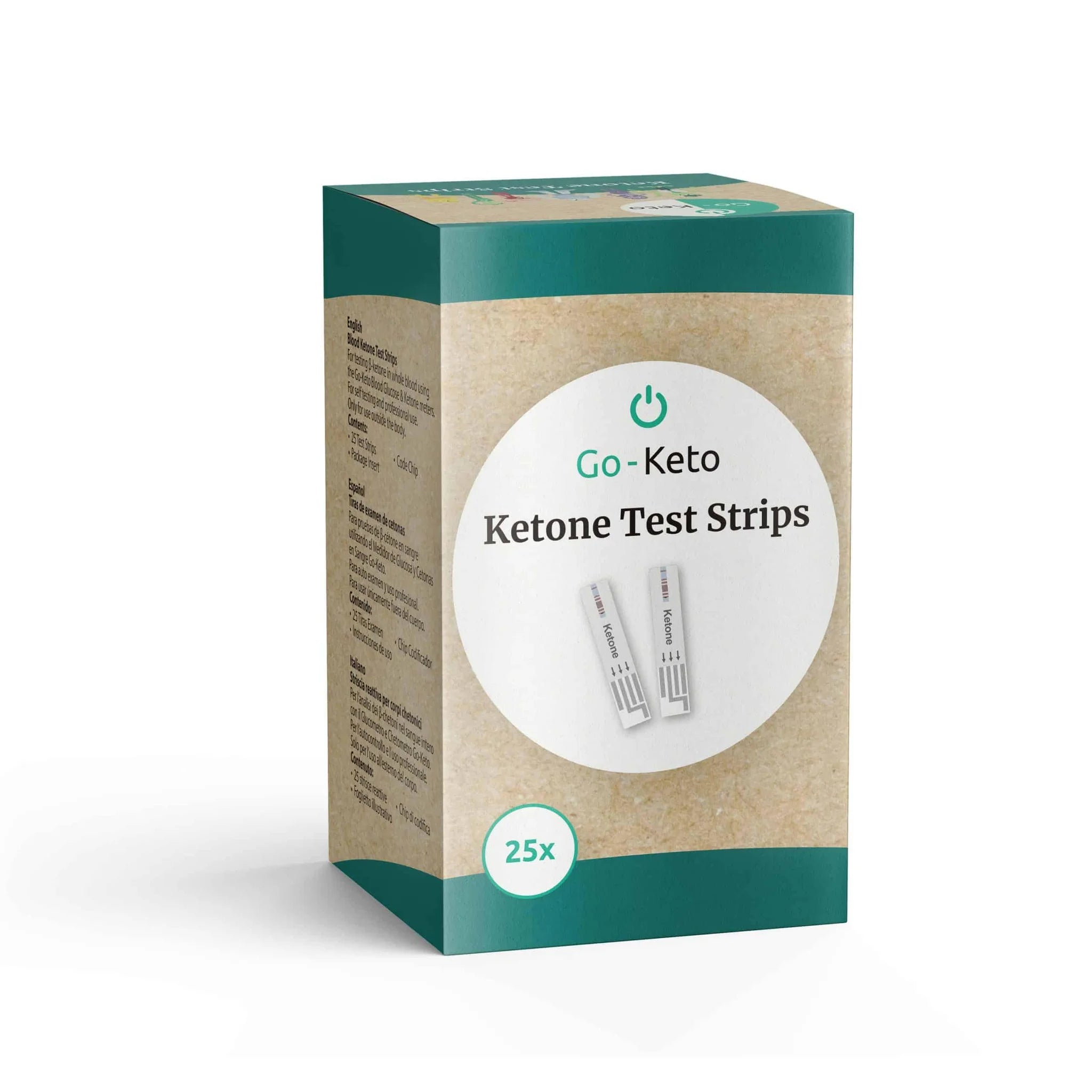 Go-Keto Ketone Test Strips (25 pcs) – product overview