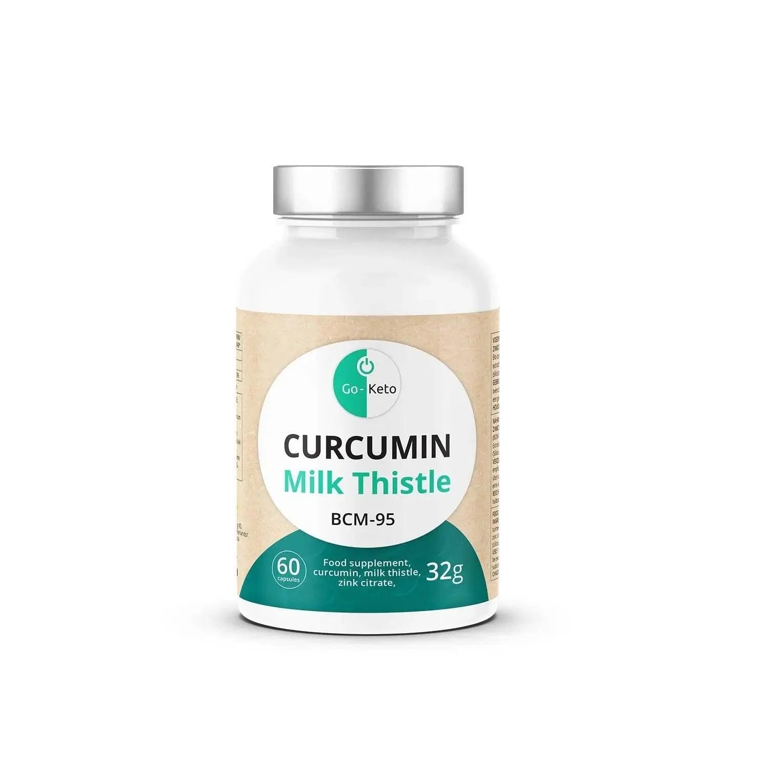 Curcumin Turmeric BCM-95 Milk Thistle Go-Keto 30 days go-keto P-CURC-60