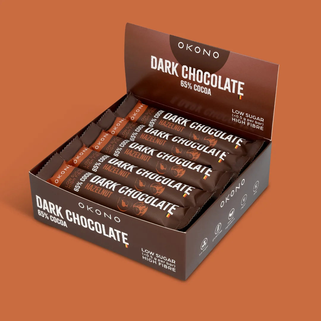 Dark Chocolate Hazelnut OKONO 35g x20 OKONO 03000063