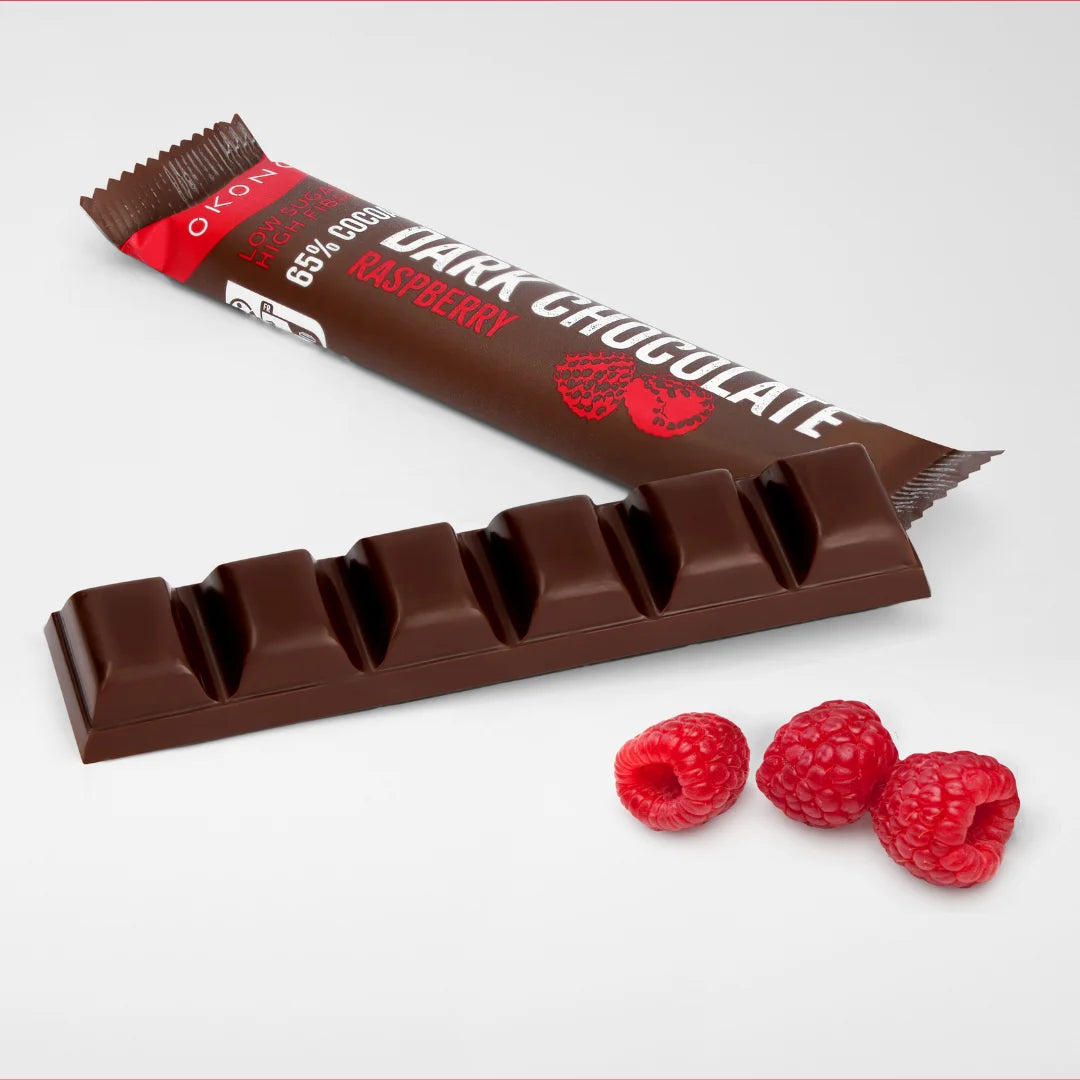 Dark Chocolate Raspberry OKONO 35g x20 OKONO 03000064