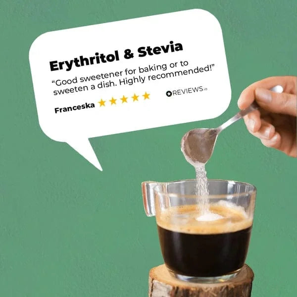 Erythritol Stevia Premium Sweetener Go-Keto 800g – product overview