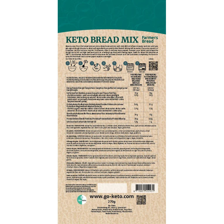 Mezcla para Pan Keto Farmers Go-Keto 270gr – product overview