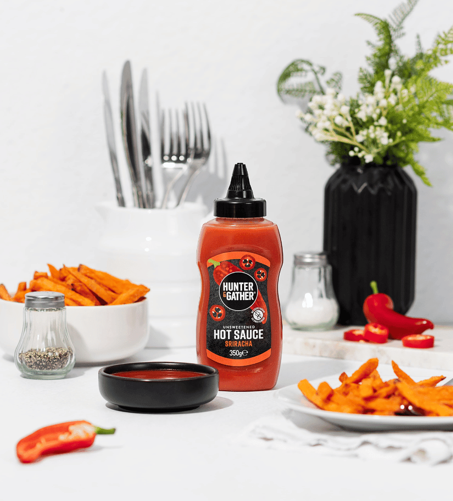 Hunter & Gather Unsweetened Sriracha Hot Hunter & Gather 350g 00900040 Vital20