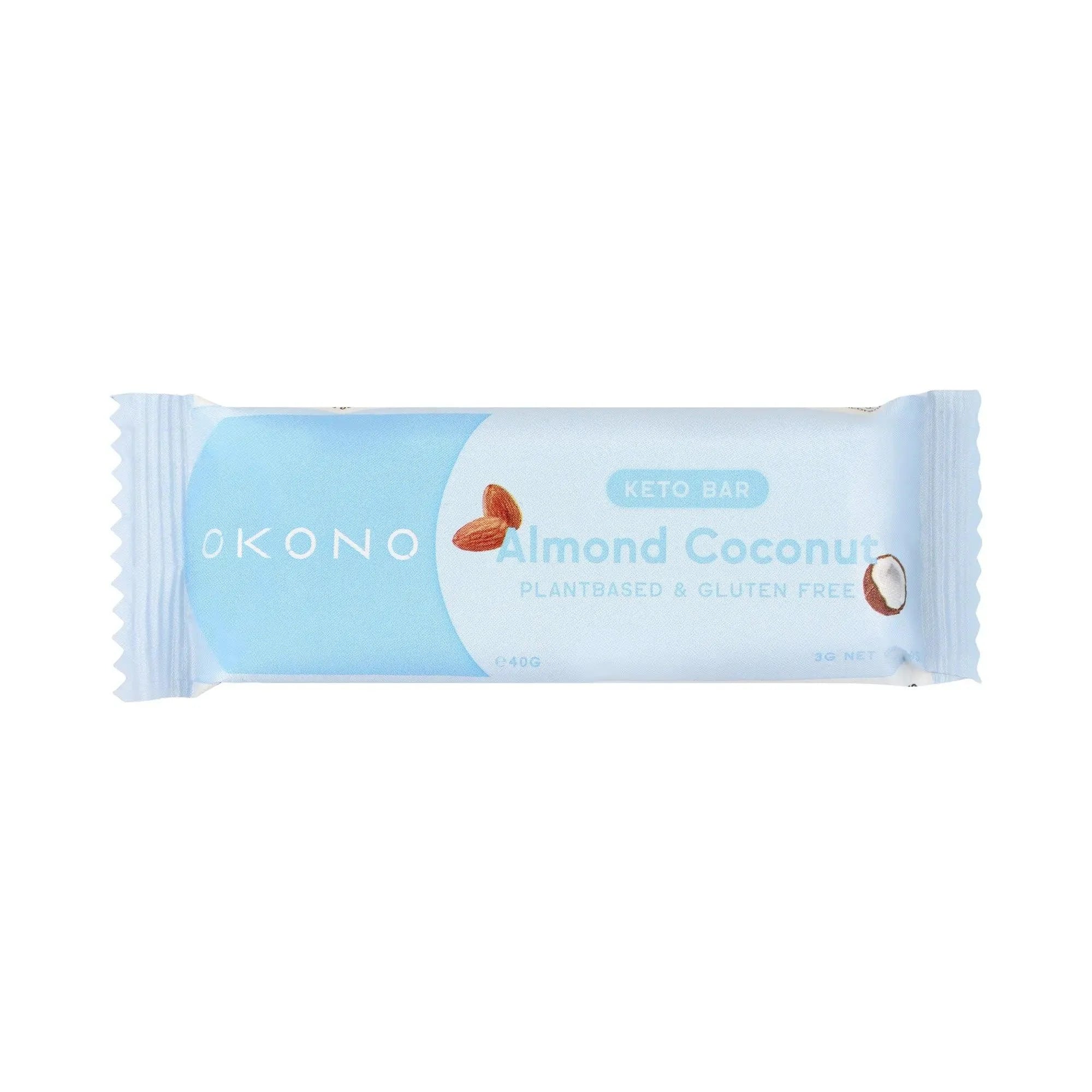Keto Bar Almond Coconut OKONO 40g okono Snacks 03000015