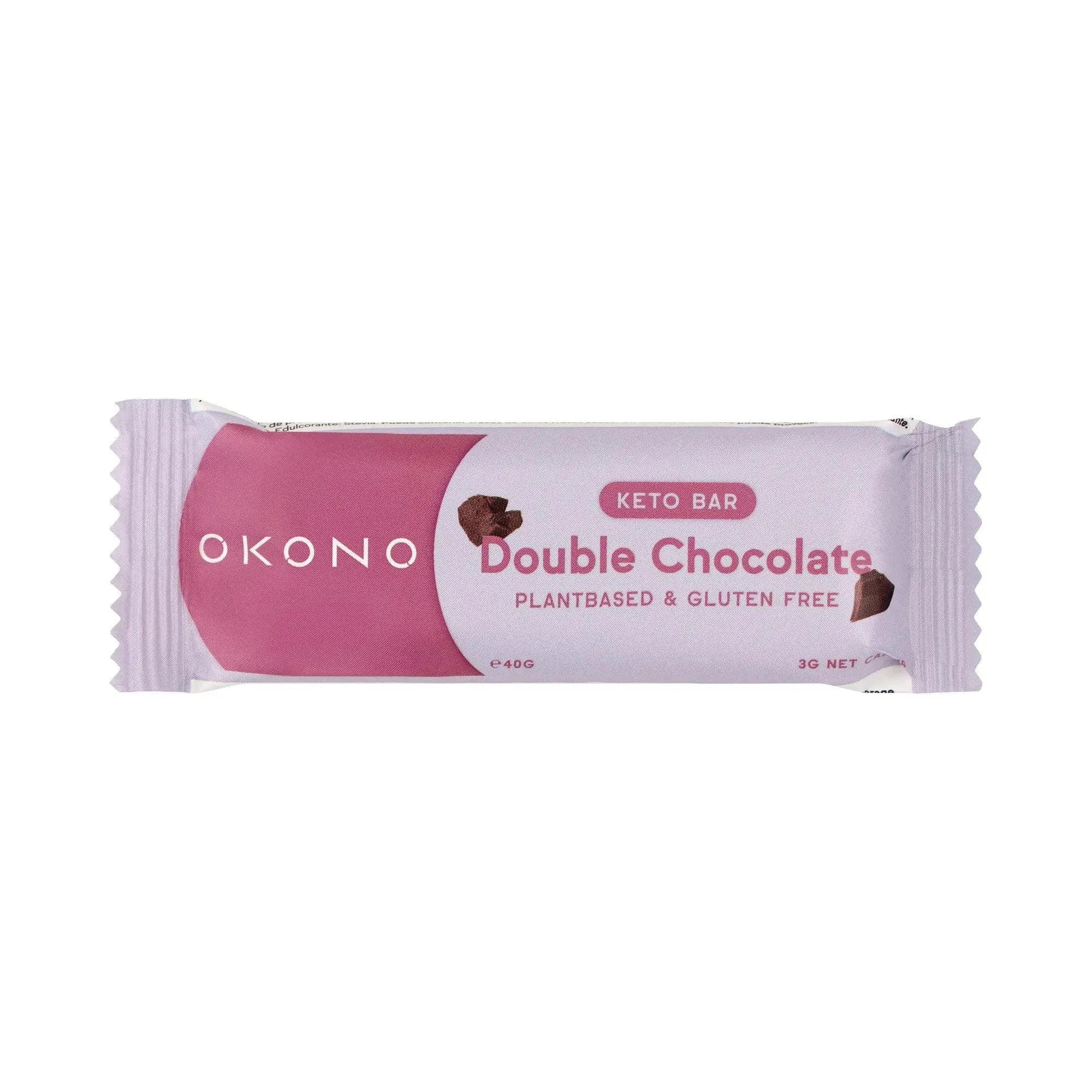 Keto Bar Double Chocolate OKONO 40g x12 okono Snacks 03000031