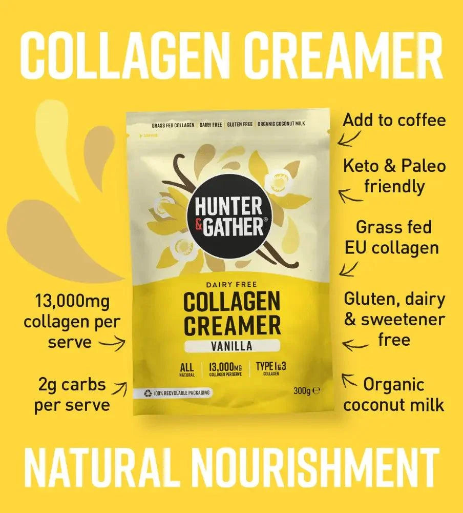Keto Collagen Creamer Vanilla Hunter & Gather 300g hunter & gather 00900044