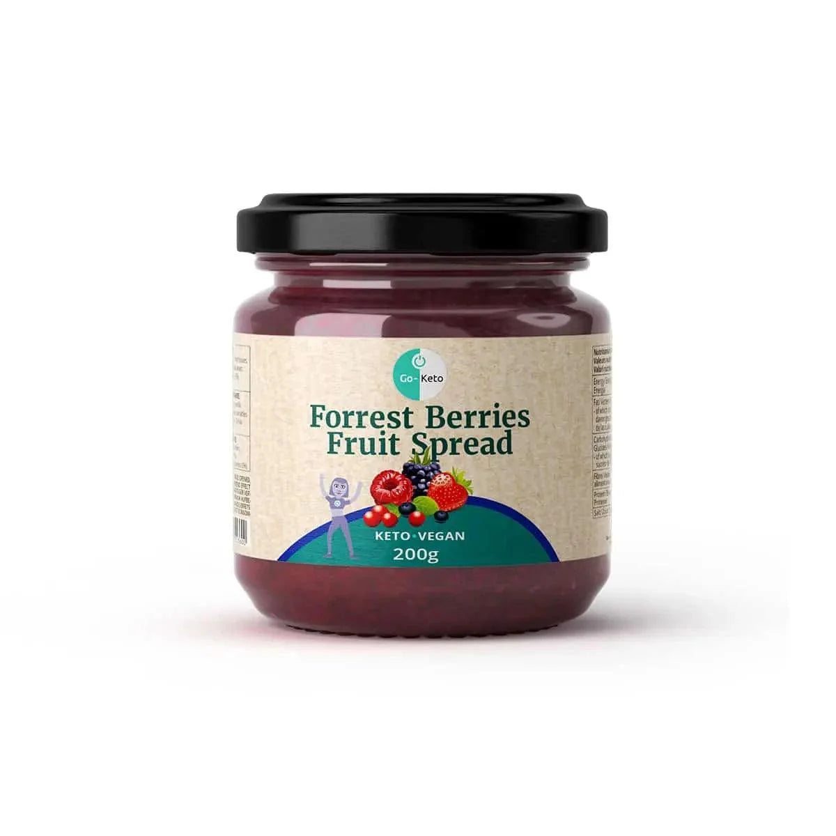Keto Fruit Spread Forest Berries Go-Keto 200g – product overview