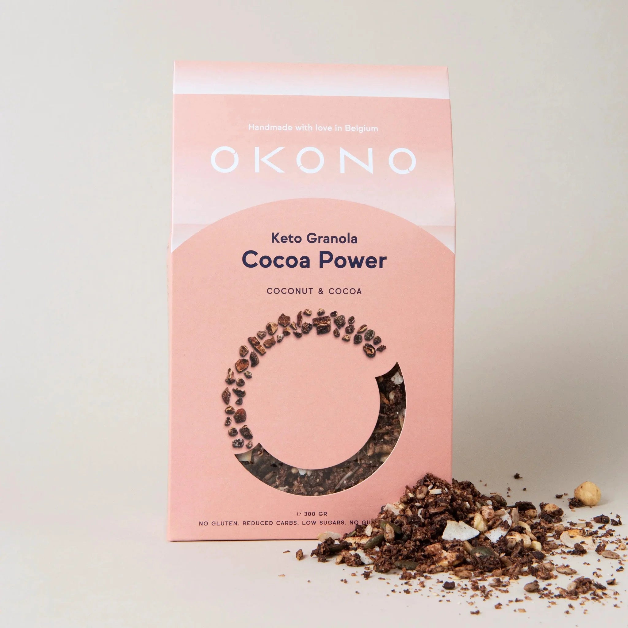 Keto Granola Cocoa Power Coconut & Cocoa OKONO 300g okono 03000004