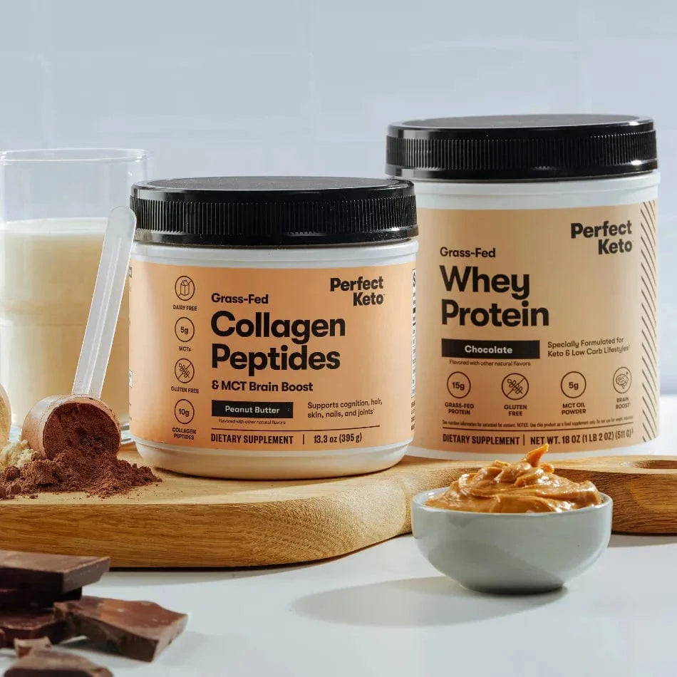 Keto Whey Protein Chocolate Perfect Keto 511g perfect keto P-PKWC-30