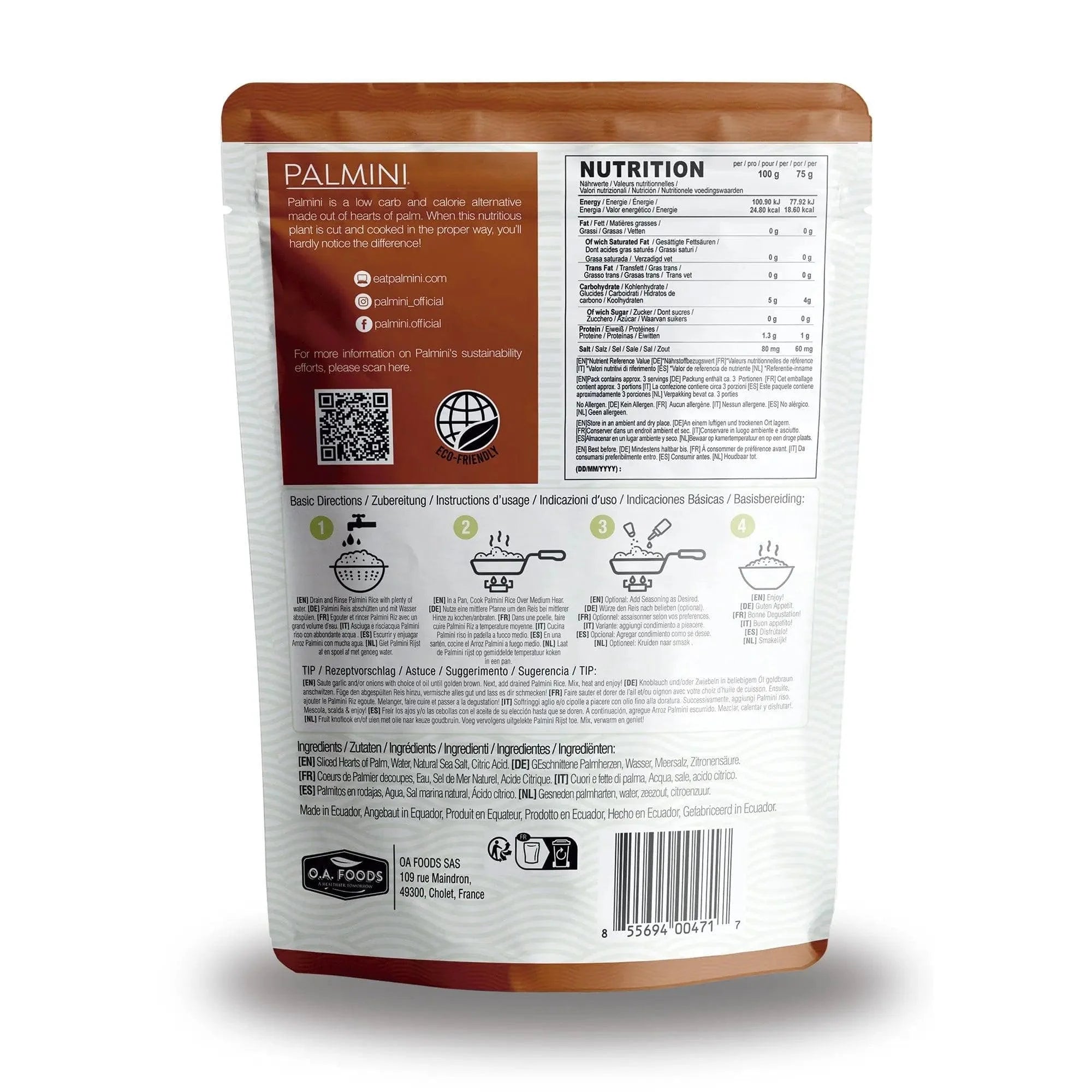 Low Carb Rice Palmini 338g x6 palmini 04300014