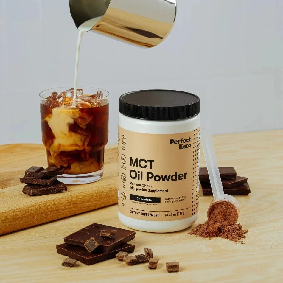 MCT Oil Powder Chocolate Perfect Keto 378g perfect keto P-PKMOPC-23