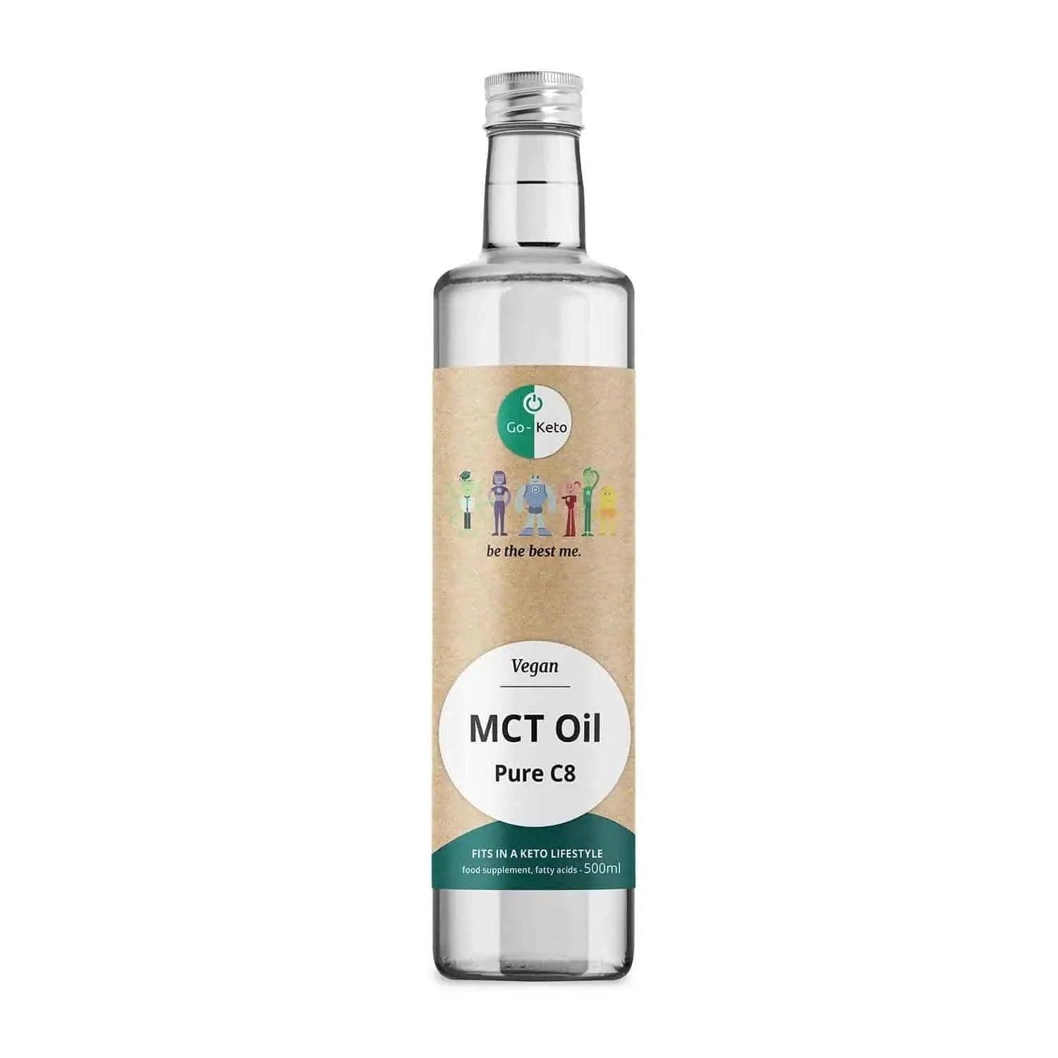 MCT Oil Pure Coconut C8 Go-Keto 500ml go-keto P-GK-C8-679
