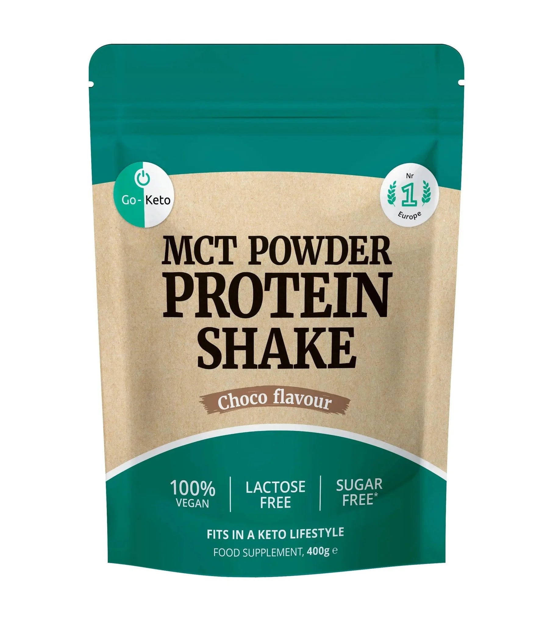MCT Powder Protein Shake Chocolate Go-Keto 400g go-keto P-GK-CHO-386