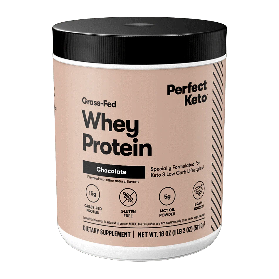 Perfect Keto Keto Whey Protein Chocolate Perfect Keto 511g P-PKWC-30 Vital20