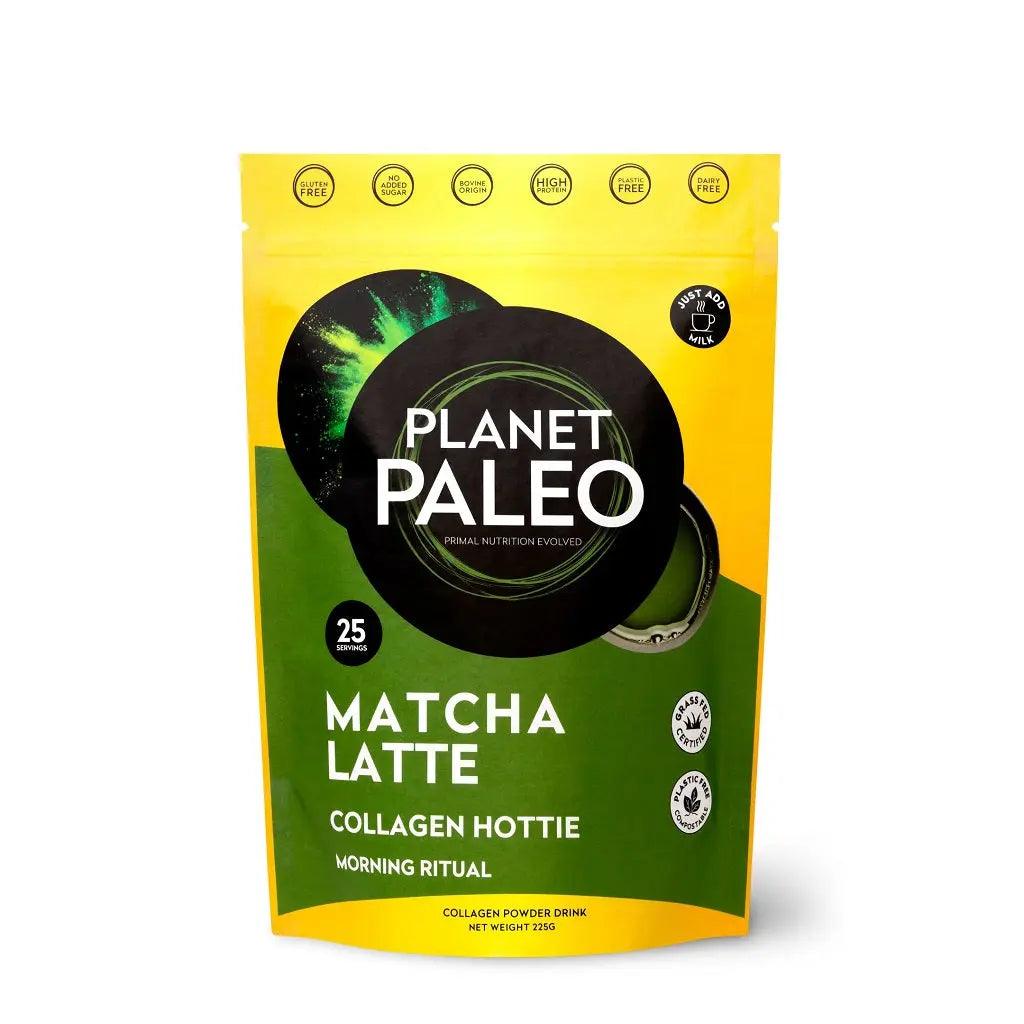 Planet Paleo Collagen Powder Matcha Latte Planet Paleo 225g 03100006 Vital20