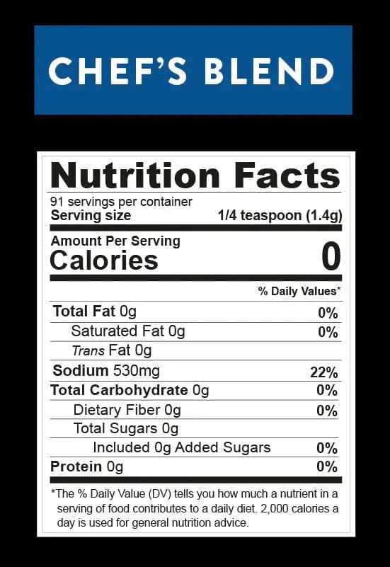 Real Salt Smoked Chef's Blend Shaker 156g 03400028 Vital20