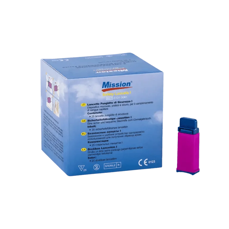 Safety Lancets 35µl Mission 3-in-1 Swiss Point of Care x25 swiss point of care P-MLAN-85SP