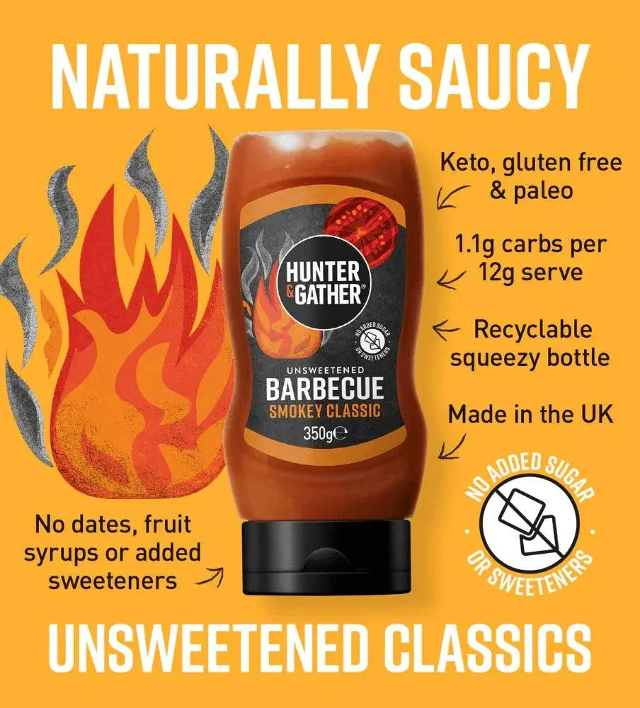 Unsweetened Barbecue Sauce Smokey Classic Hunter & Gather 350g hunter & gather 00900039