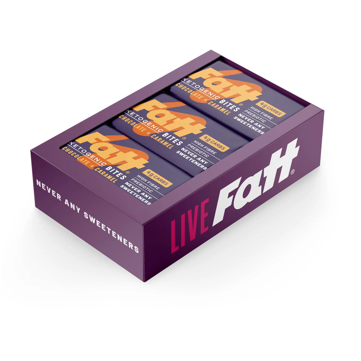 Fatt Keto Bouchées Chocolat + Caramel 35g x 16