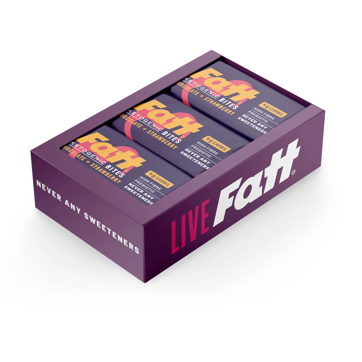 Fatt Keto Bouchées Chocolat + Fraise 35g x 16