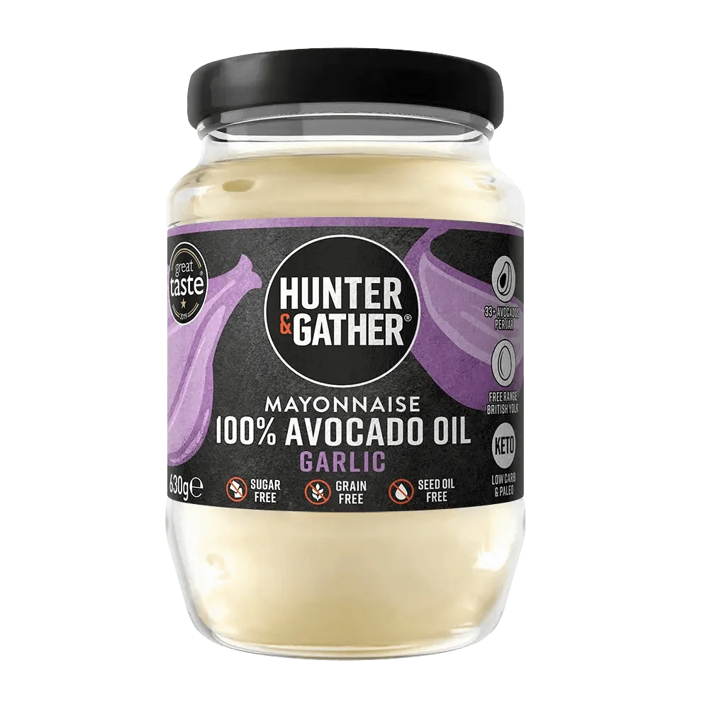 Avocado Oil Mayonnaise Garlic Hunter & Gather 630g hunter & gather  00900011
