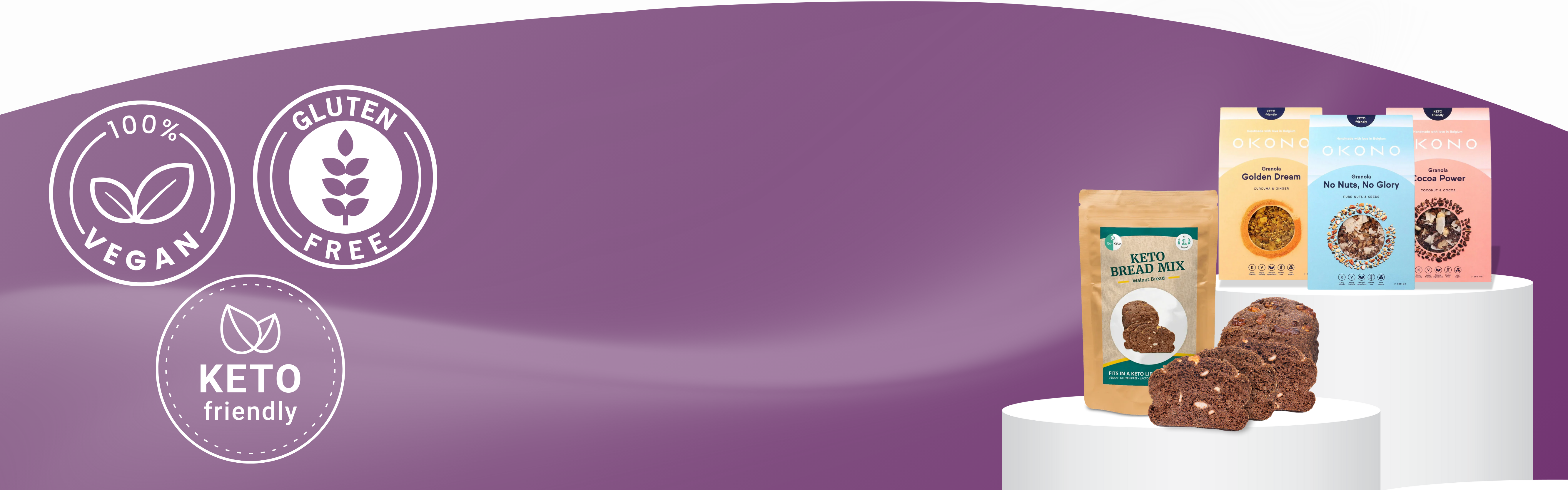 100% Gluten-Free, Keto-friendly & Vegan - Desktop