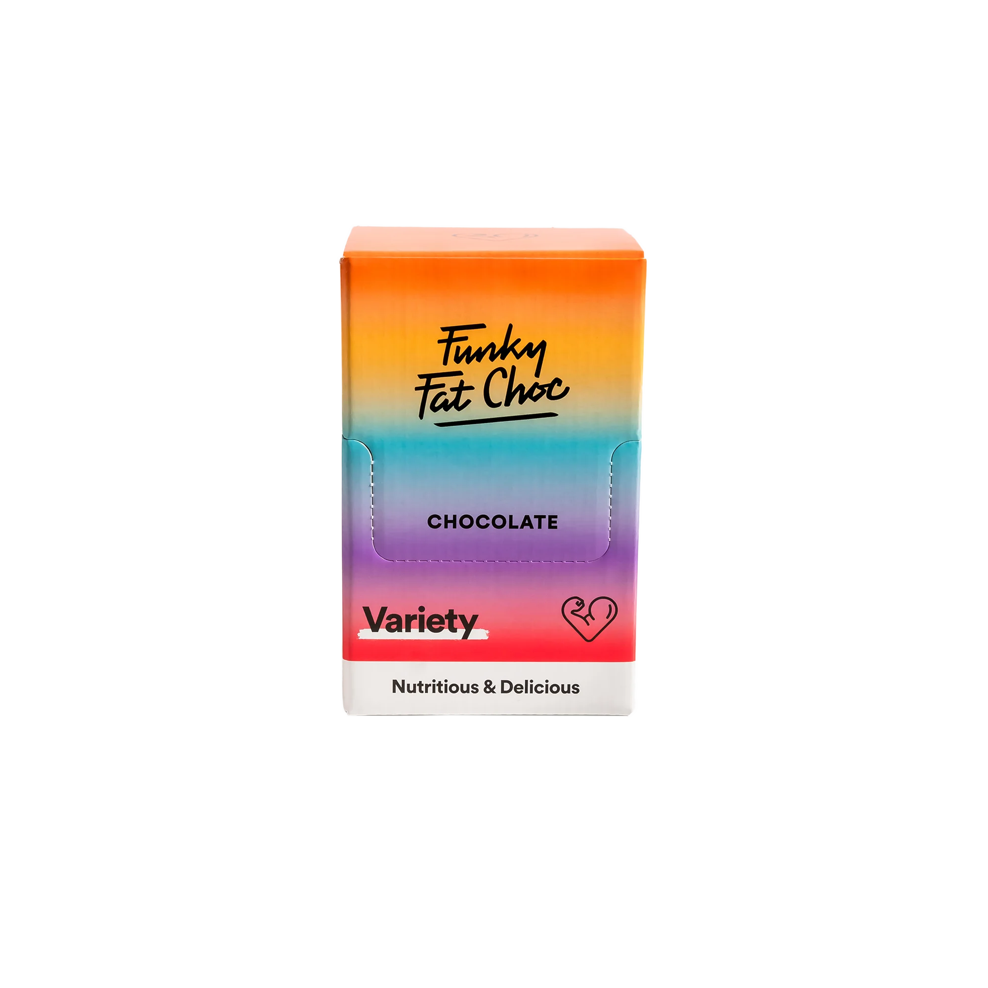 Bio Chocolate Bar Variety Funky Fat Foods 50g x10 Funky Fat Foods P-FFB-23BVA