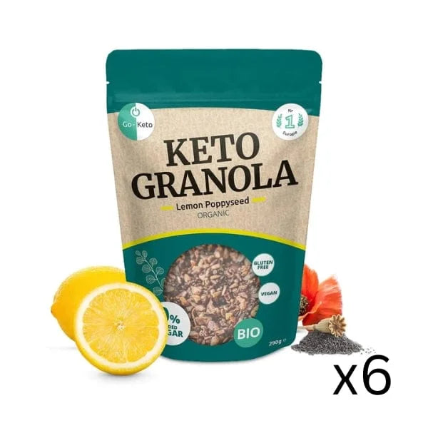 Bio Keto Granola Lemon Poppyseed Go-Keto 290g x6 go-keto  O-GK-GRLP-41