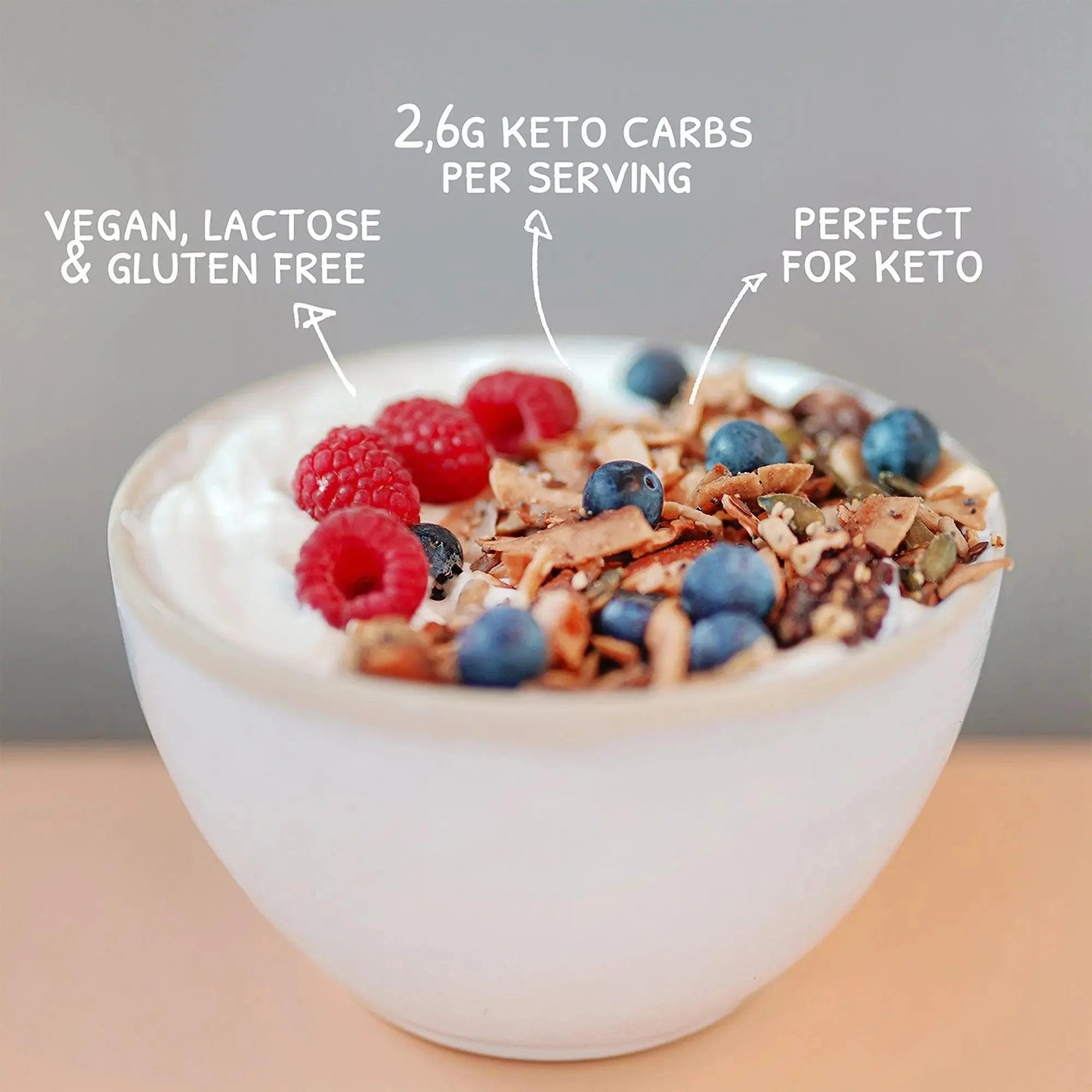 Bio Keto Granola Lemon Poppyseed Go-Keto 290g x6 go-keto  O-GK-GRLP-41