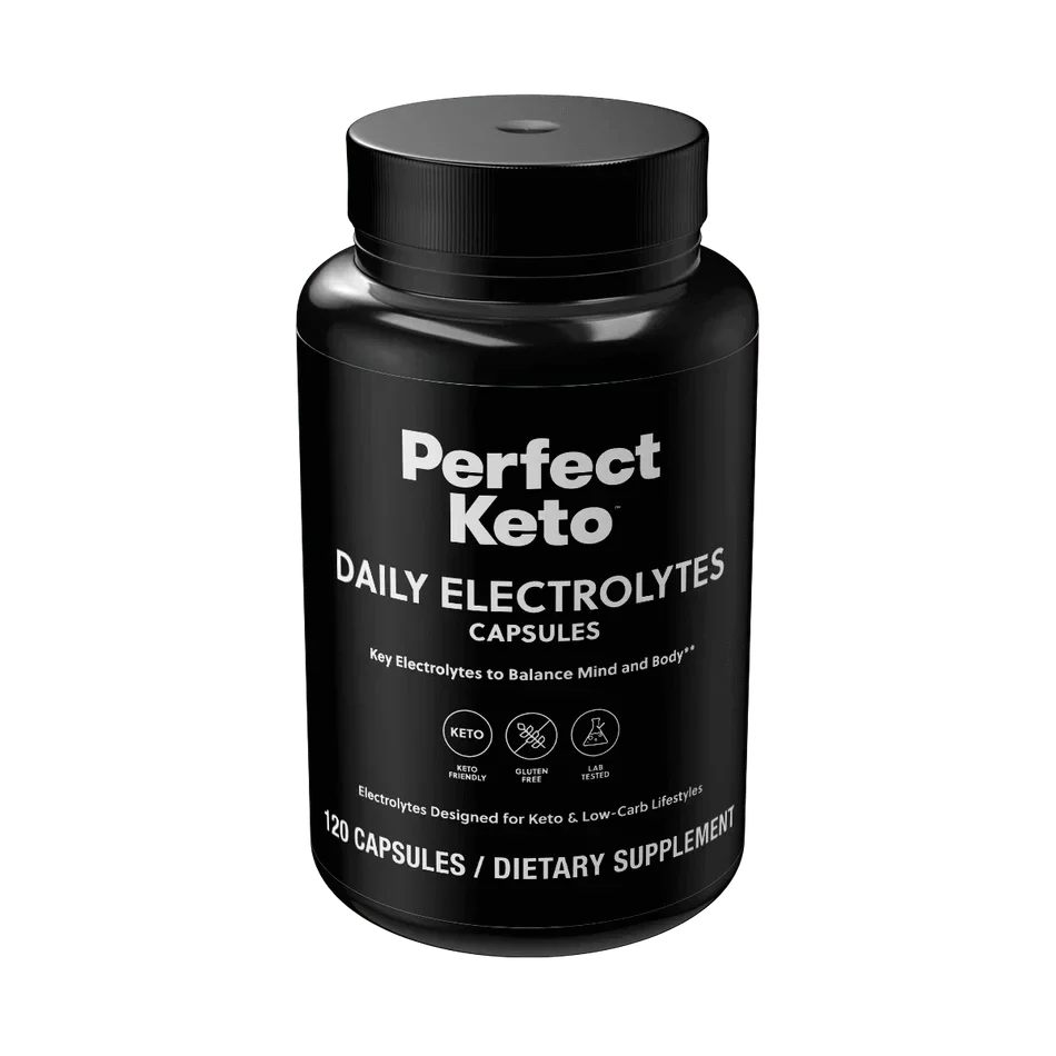Daily Electrolyte Capsules Unflavored Perfect Keto x120 perfect keto  P-PKEL-120
