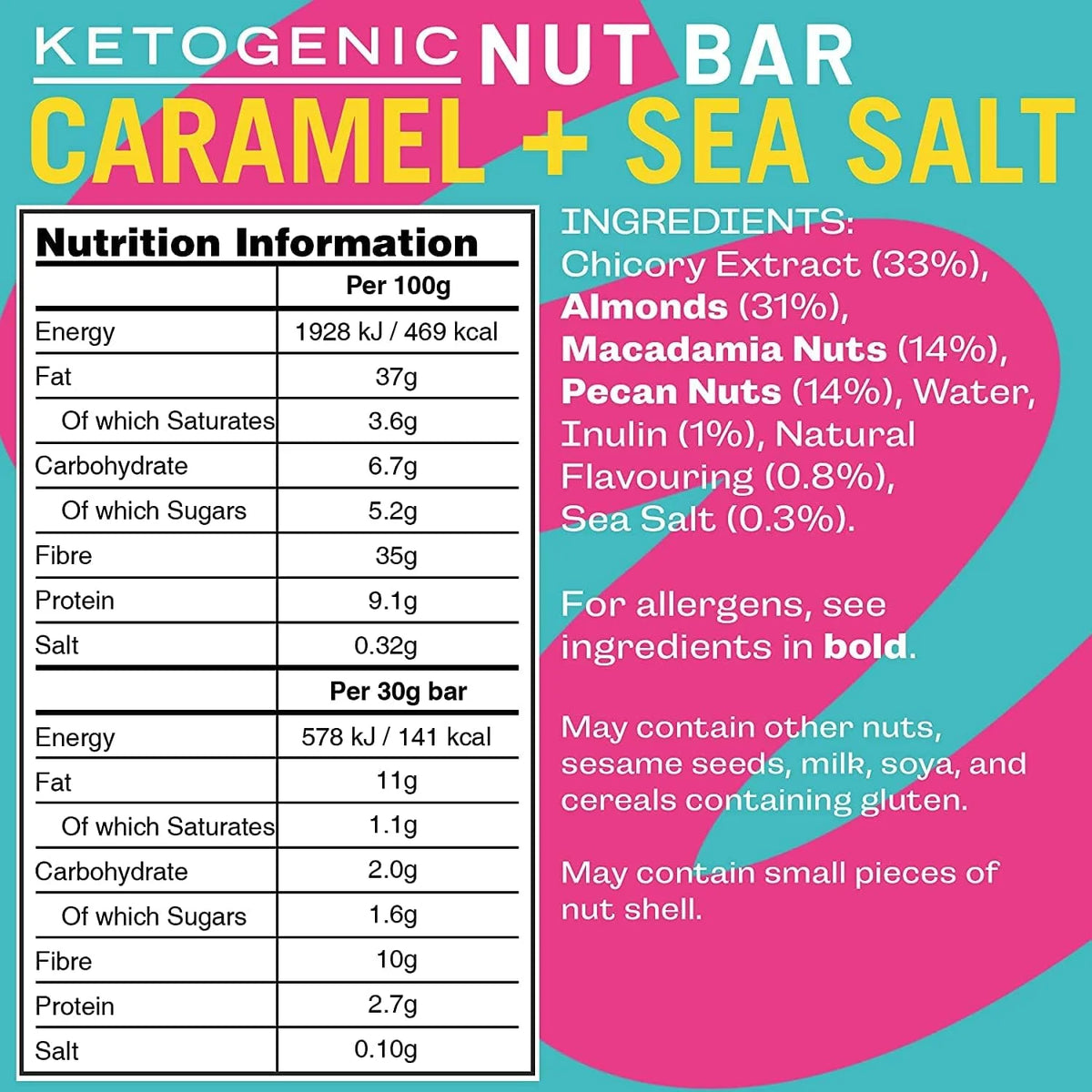 Fatt Keto Bar Caramel + Sea Salt 30g Fatt 01900003