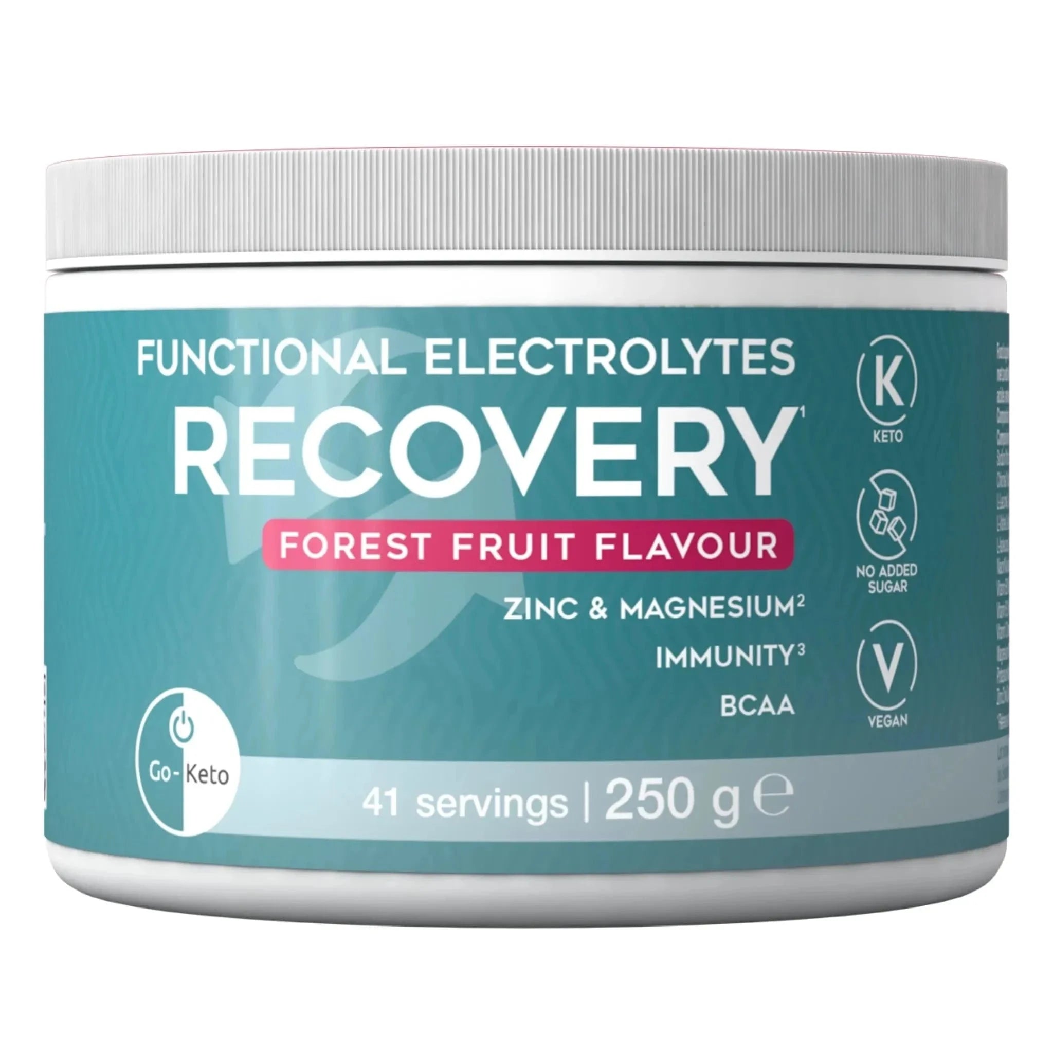 Functional Electrolytes Drink Mix Recovery Forest Fruit Go-Keto 41 servings x6 go-keto  O-GK-607-RECOVER