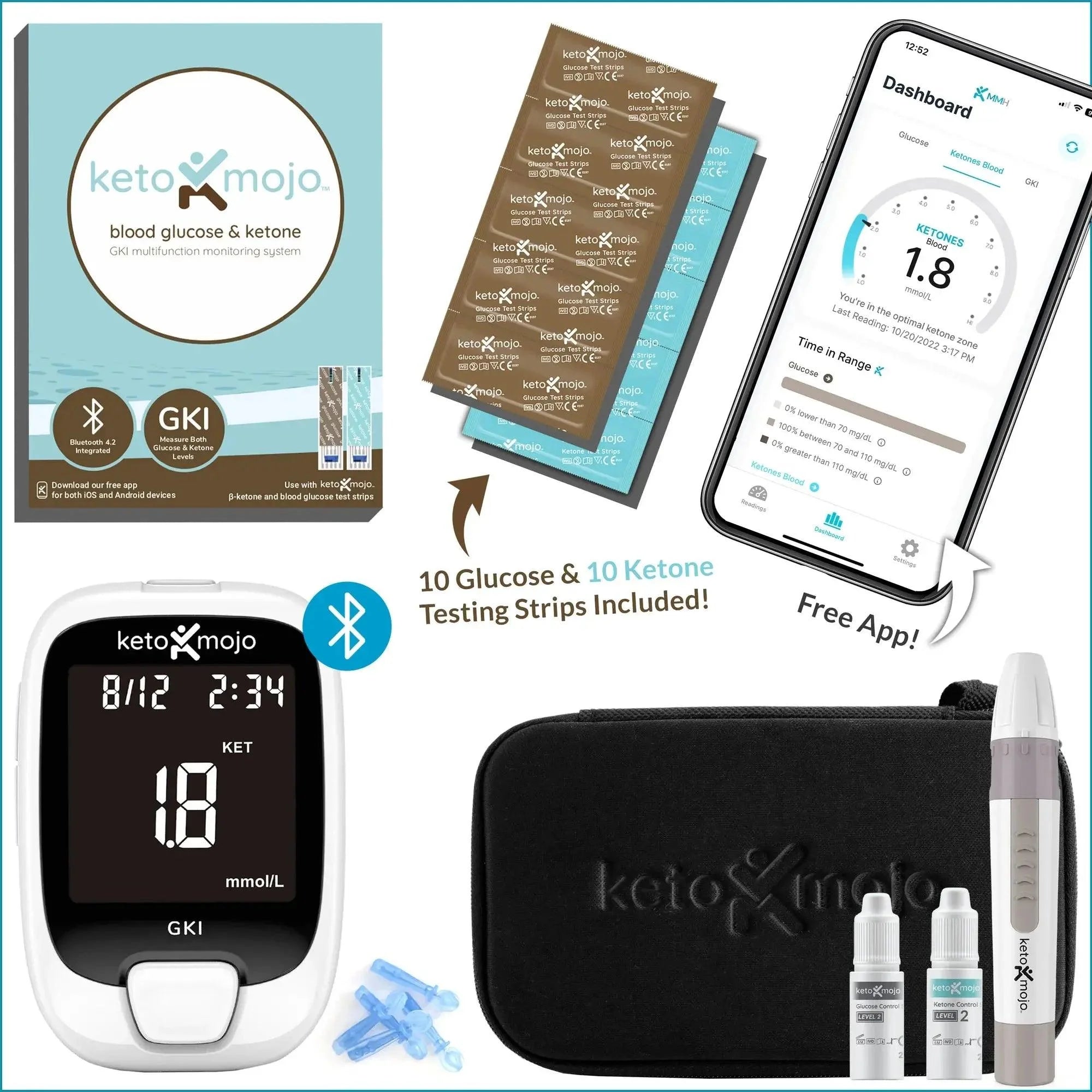 GKI Basic Starter Kit mmol Keto-Mojo keto-mojo  02400001