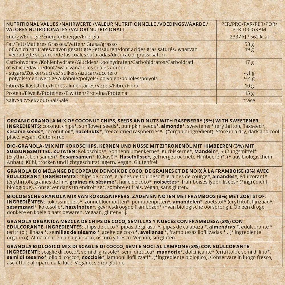 Go-Keto Bio Keto Granola Raspberry Go-Keto 290g P-GK-45-GRRB Vital20