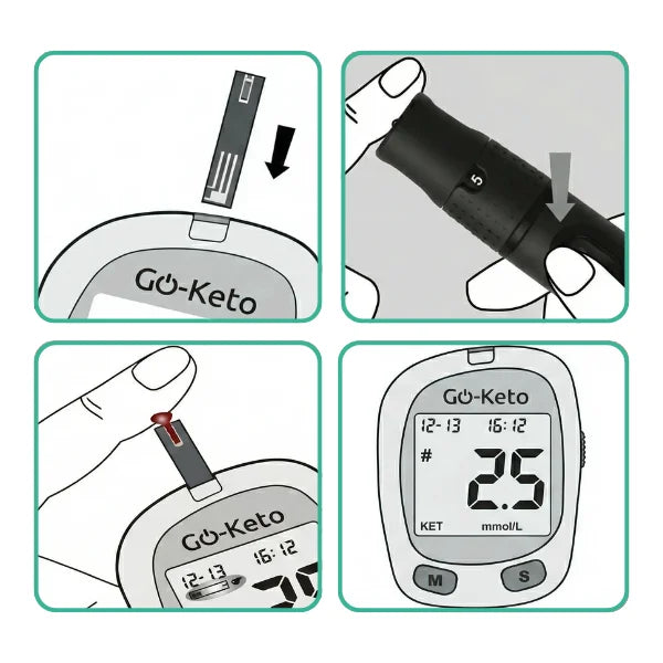 Go-Keto Glucose Test Strips (50 pcs) – product overview