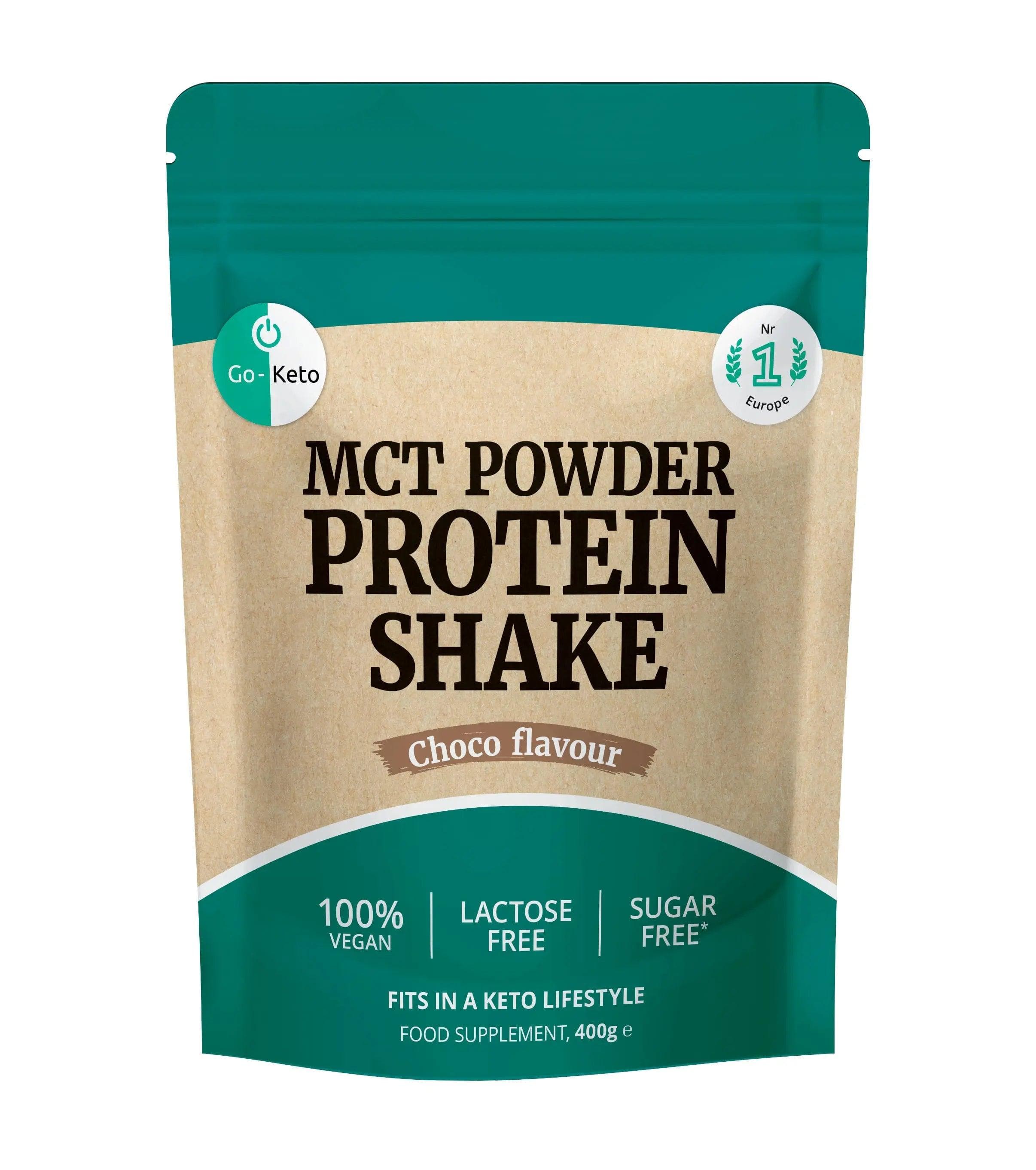 Go-Keto MCT Powder Protein Shake Chocolate Go-Keto 400g P-GK-CHO-386 Vital20