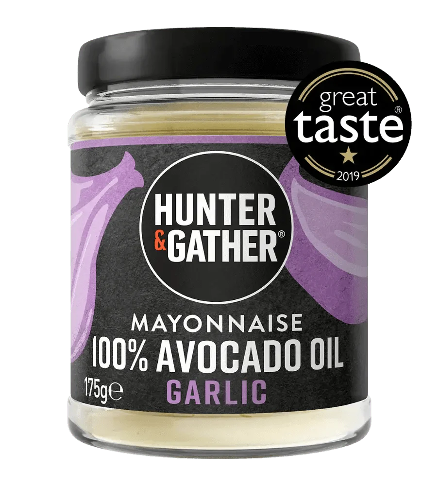 Hunter & Gather Avocado Oil Mayonnaise Garlic Hunter & Gather 175g 00900007 Vital20