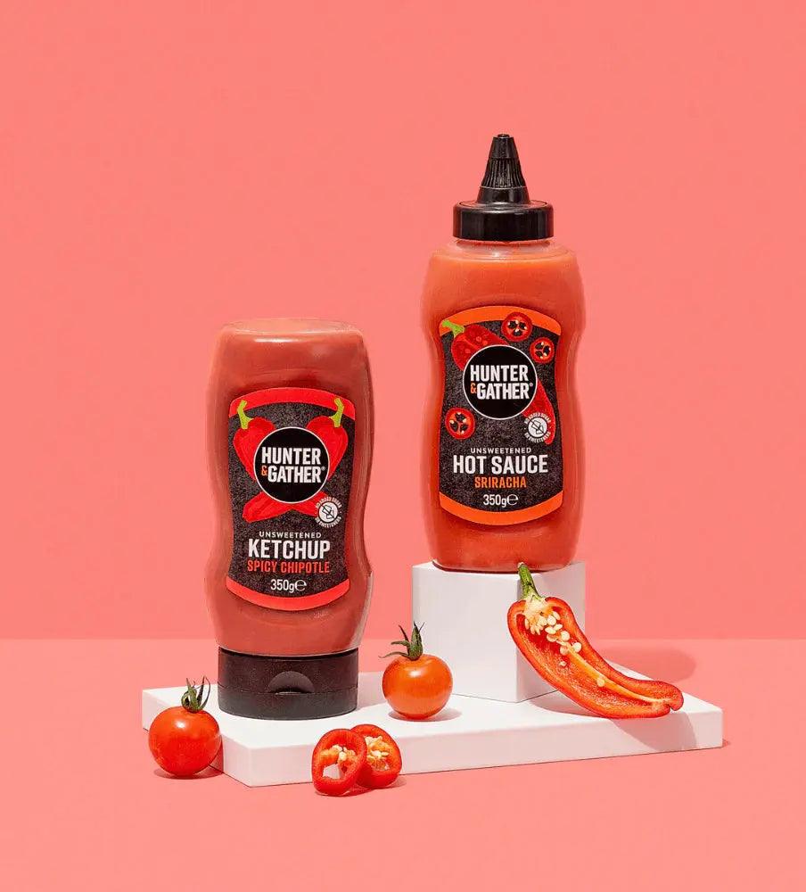 Hunter & Gather Unsweetened Spicy Chipotle Ketchup Hunter & Gather 350g 00900038 Vital20