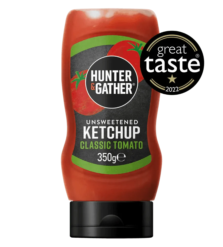 Hunter & Gather Unsweetened Tomato Ketchup Hunter & Gather 350g 00900037 Vital20