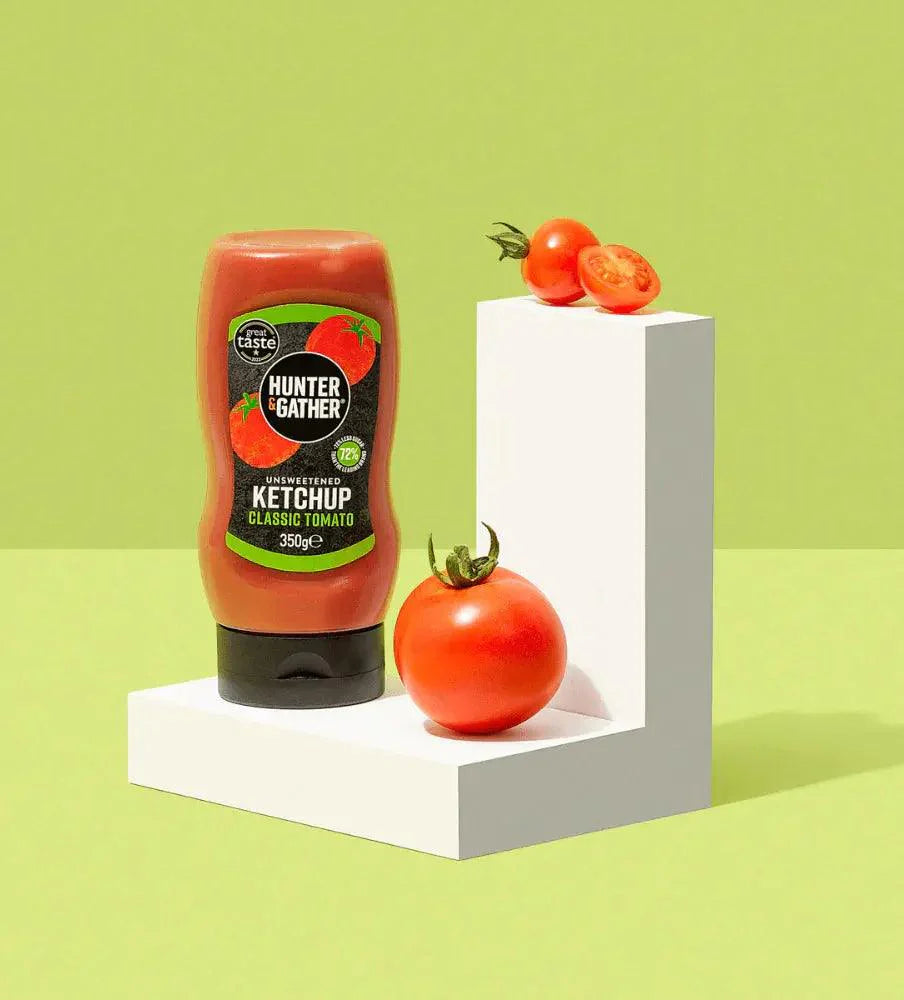 Hunter & Gather Unsweetened Tomato Ketchup Hunter & Gather 350g 00900037 Vital20