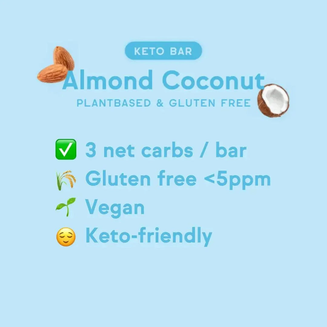 Keto Bar Almond Coconut OKONO 40g x12 okono Snacks 03000030