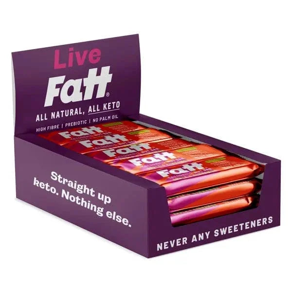 Keto Bar Apple Cinnamon Live Fatt 30g x20 live fatt Snacks 01900019