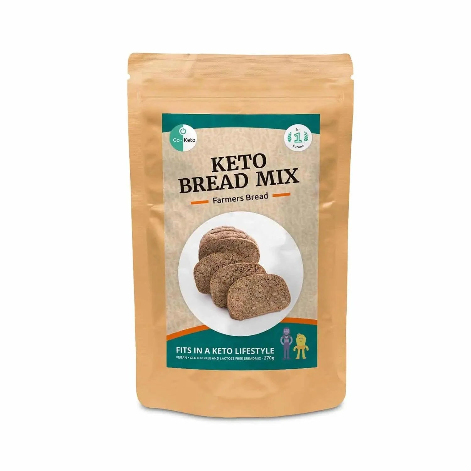 Keto Bread Mix Farmers Go-Keto 270gr go-keto  P-GKFB-BAK17