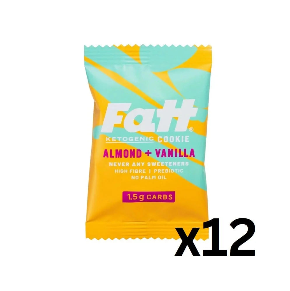 Keto Cookie Almond Vanilla Live Fatt 30g x12 live fatt Snacks 01900018