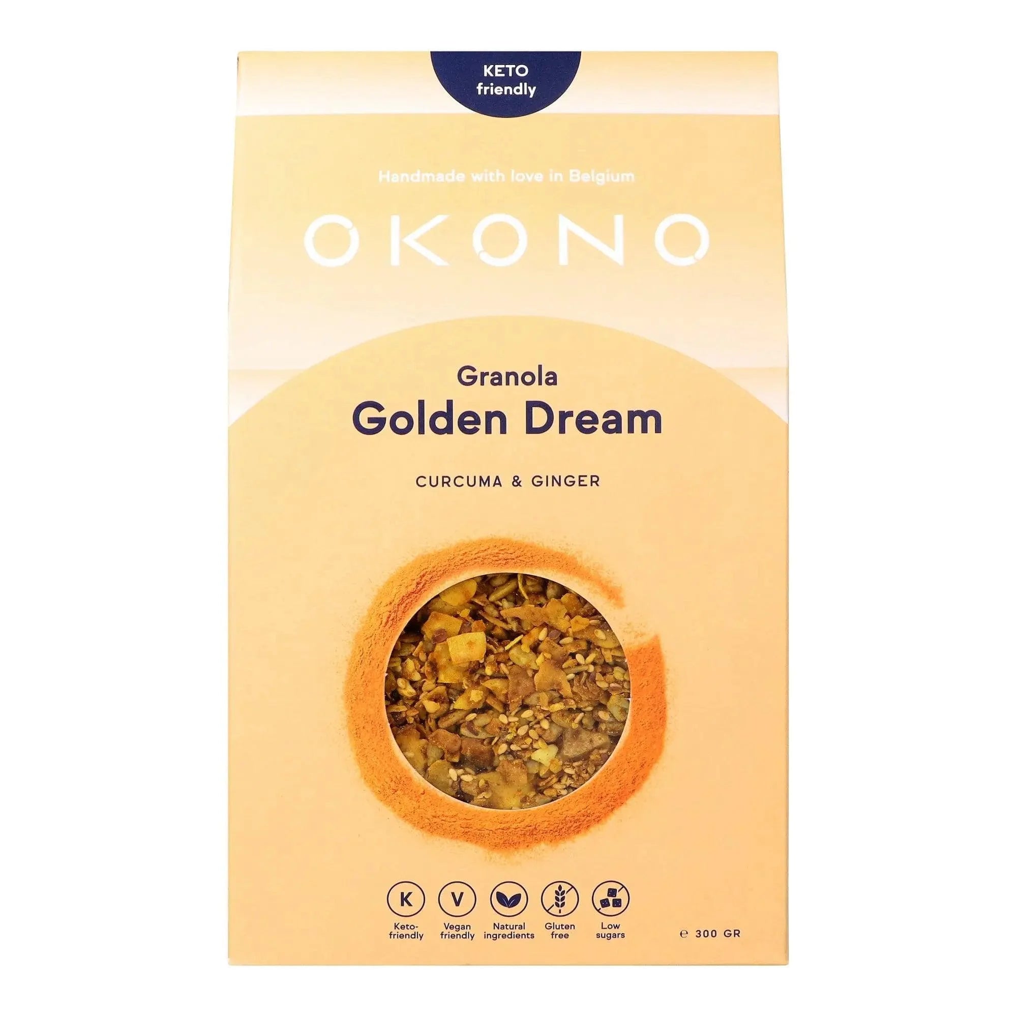 Keto Granola Golden Dream Curcuma & Ginger OKONO 300g x8 okono  03000026