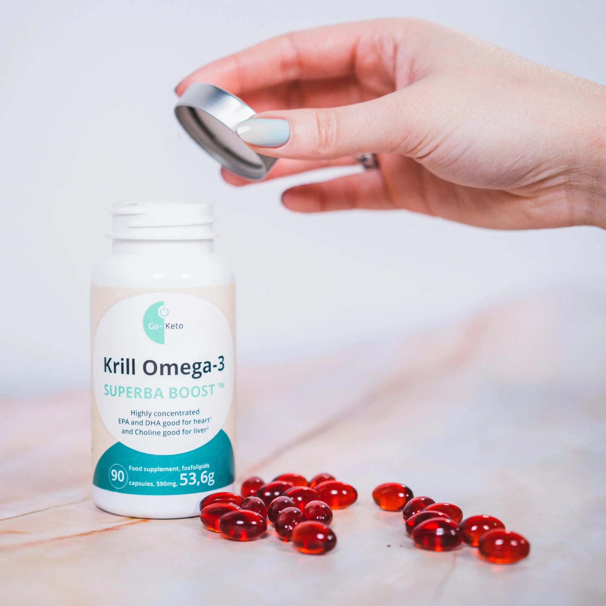 Krill Omega-3 Oil Go-Keto 45 days (x90) go-keto  P-KRI-90NL