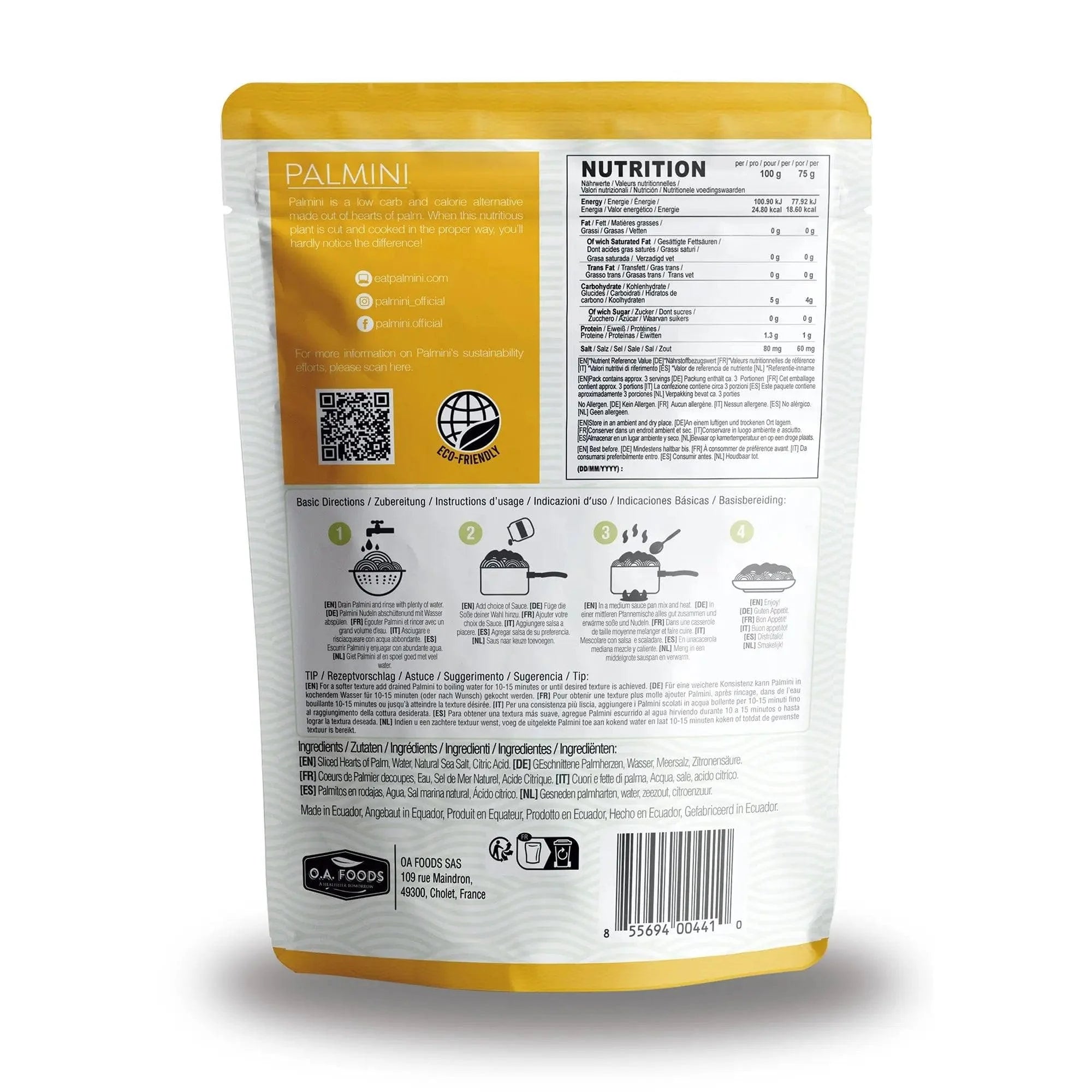 Low Carb Angel Hair Palmini 338g x6 palmini  04300012