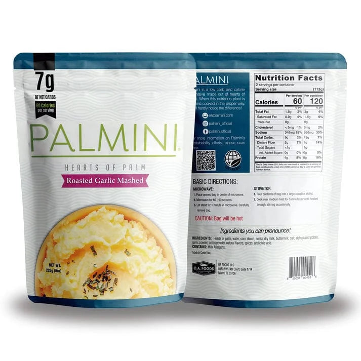 Low Carb Mashed Roasted Garlic Palmini 226g palmini  04300009