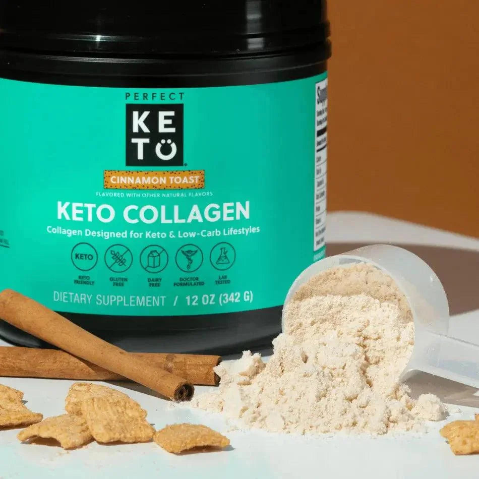 MCT Collagen Powder Cinnamon Toast Perfect Keto 342g perfect keto  P-PKKCCT-75